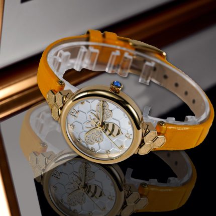 10BAR Waterproof Bee Shaped Dial Watch MIYOTA 2035 Quartz Movement Custom Watch Gold Set Luminous Fashion Watch